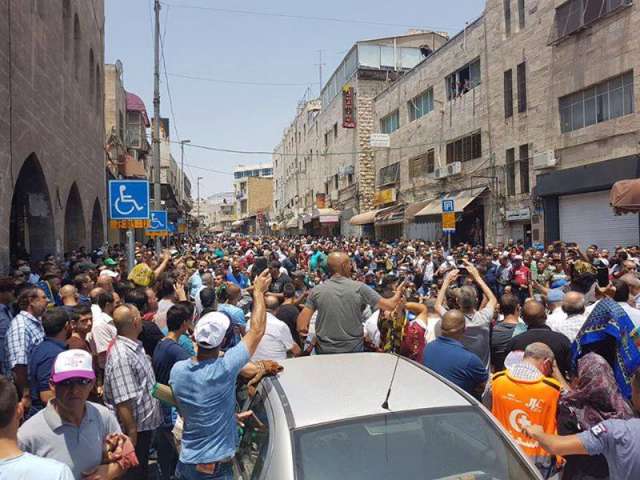 جانب من الاحتجاجات الفلسطينية