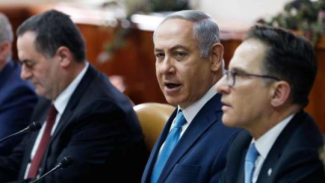 نتنياهو و وزير الاستخبارات الإسرائيلي