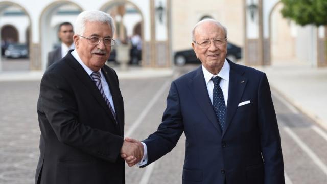 الرئيسان التونسي والفلسطيني