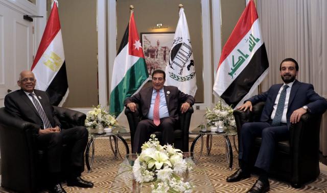 على عبدالعال يلتقى مع رئيسي مجلس النواب الأردنيو العراقي