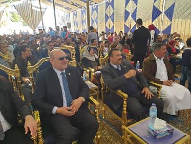 أبو العطا خلال المؤتمر الجماهيري الحاشد لحزب مصر الثورة