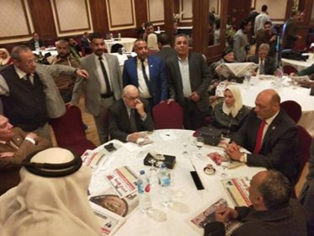 حسين أبو العطا خلال اجتماع تحالف الأحزاب المصرية
