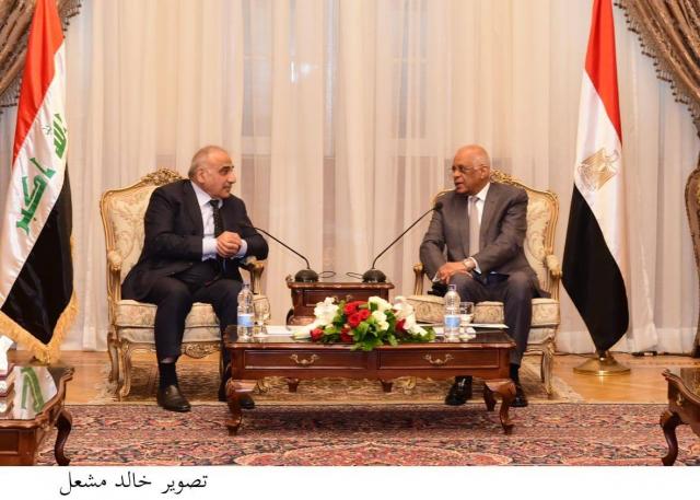عبد العال يلتقى برئيس الوزراء العراقى 