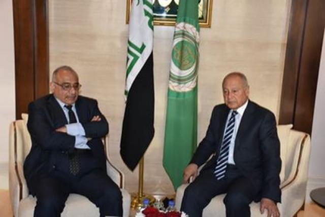 أبو الغيط يستقبل  رئيس الوزراء العراقي