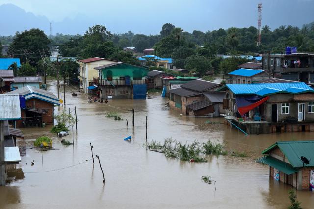 الأمطار الغزيرة في ميانمار 