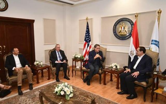 وزير البترول يستقبل وزير الطاقة الأمريكي في أول زيارة له بالقاهرة