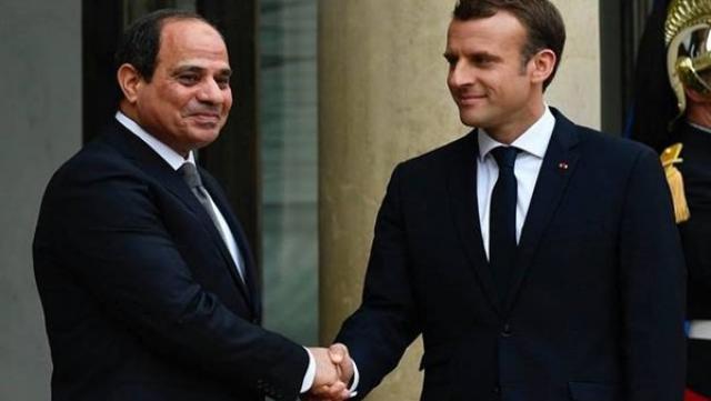  الرئيس عبد الفتاح السيسي اليوم مع الرئيس الفرنسي إيمانويل ماكرون