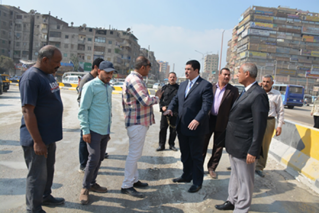 محافظ القليوبية يتفقد تطوير شارعي 15 مايو وأحمد عرابي