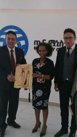 الوزير الأثيوبي يستقبل وفداً مصرياً يضم عدداً من رجال الأعمال