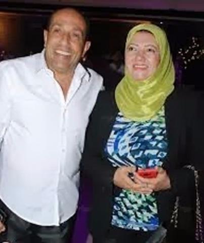 الفنان احمد صيام وزوجته رانيا فتح الله