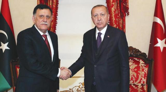أردوغان و السراج 