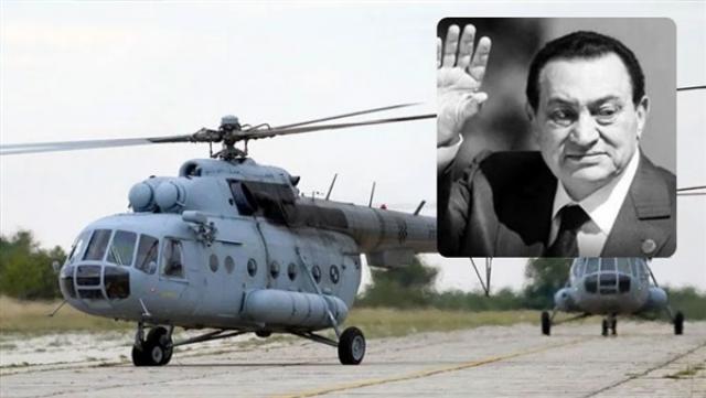 جثمان حسني مبارك يصل مسجد المشير على متن طائرة عسكرية