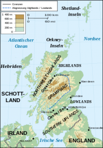 اسكتلندا علي الخريطة