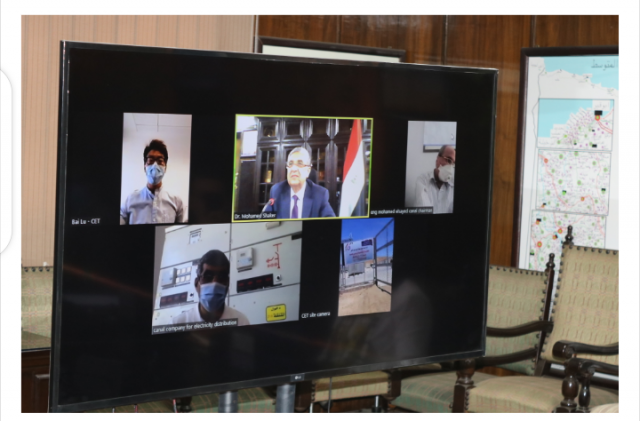 ربط مرسى علم بالشبكة الكهربائية القومية الموحدة
