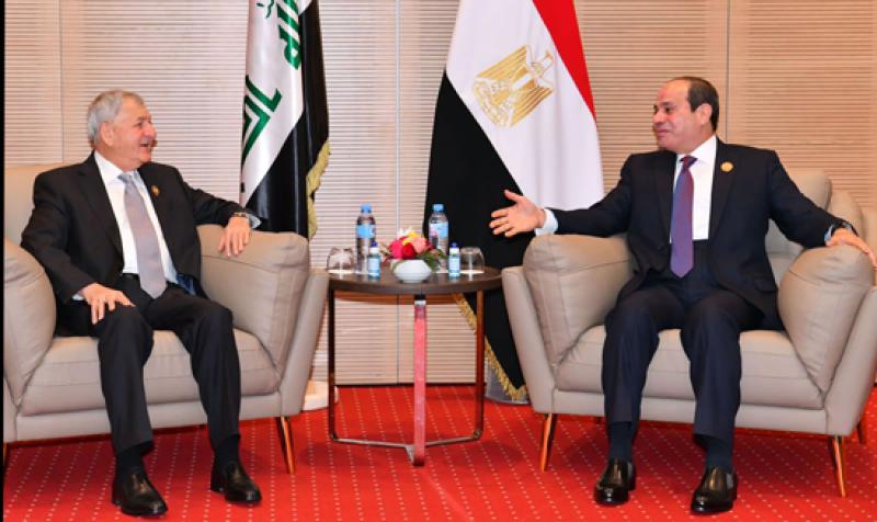  الرئيس السيسي يلتقى نظيره العراقي