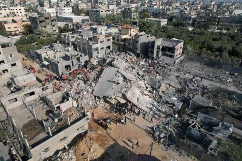 آثار الدمار في غزة 