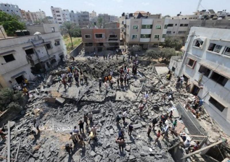 أثار الدمار في غزة 