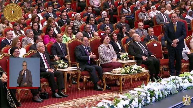 الرئيس السيسي-احتفالية يوم المرأة المصرية