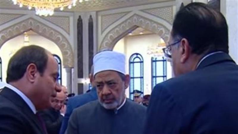 حوار يجمع الرئيس السيسي ورئيس الوزراء وشيخ الأزهر 