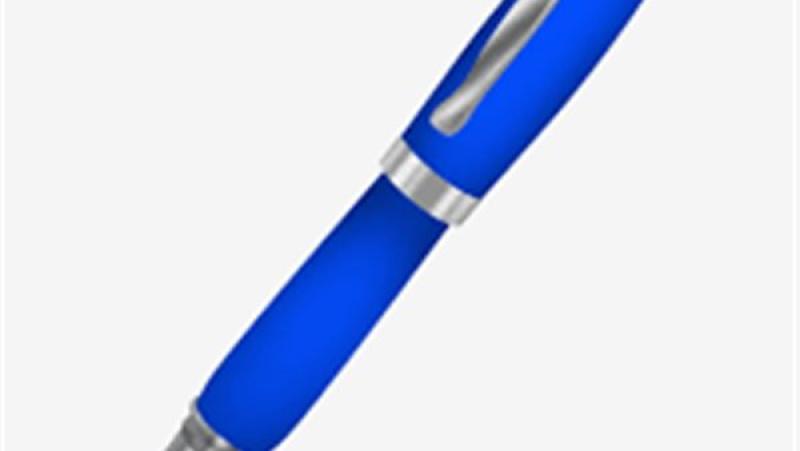 استخدام القلم الأزرق الجاف فقط
